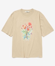 rehacer : Burst Flower Relax Fit T-shirt / バースト フラワー リラックス フィットTシャツ