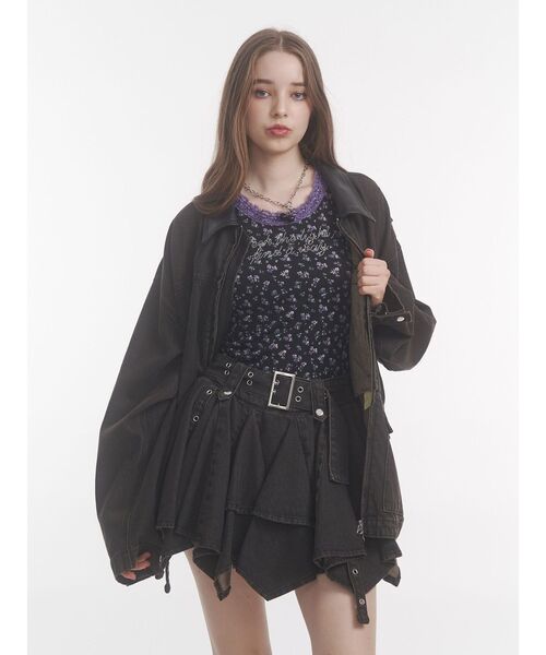 ♡emsexcite 2023 SS⁡EP357112T001チーズショートニットプル