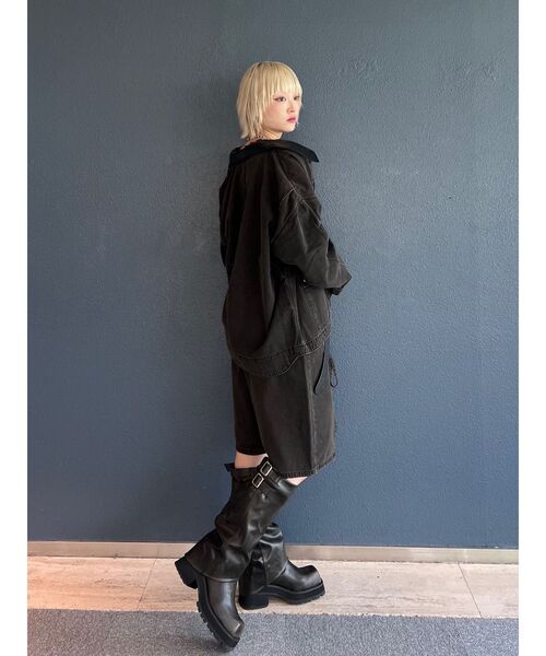 セール】ルーズワークジャケット【セットアップ対応】（デニム