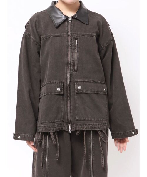 ルーズワークジャケット【セットアップ対応】（デニムジャケット