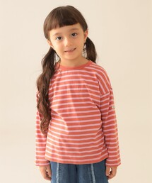 BEAMS mini | ボーダー  ロングスリーブ Tシャツ 2025FW（90～140cm）(Tシャツ/カットソー)