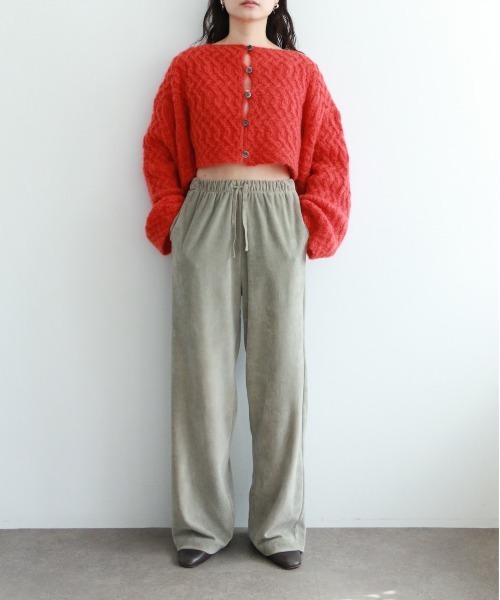 cotton velour wide pants（その他パンツ）｜WALANCE（ワランス）の