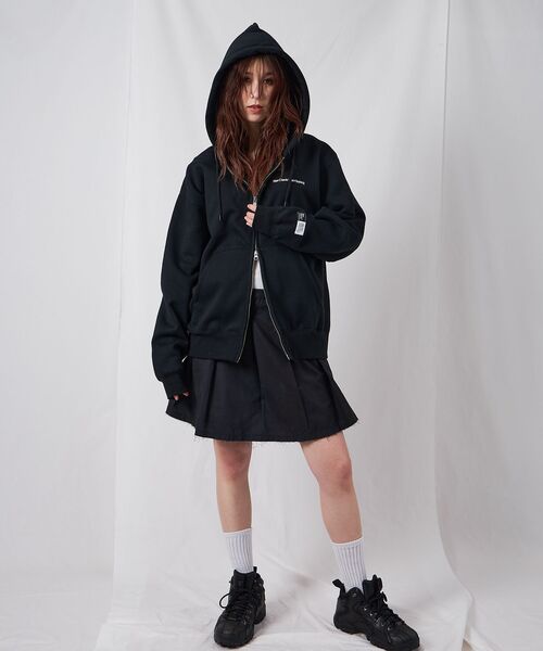 BEN DAVIS（ベンデイビス）の「【BEN DAVIS（ベンデイビス）】HEAVY SWEAT ZIP HOODIE / パーカー ジップ ワンポイント 刺繍 裏起毛（パーカー・メンズ・ブルーグレー/ブラック/バーガンディー/アッシュグレー/モカ・X-LARGE/LARGE/MEDIUM）」の10枚目の写真