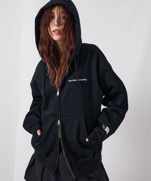 BEN DAVIS（ベンデイビス）の「【BEN DAVIS（ベンデイビス）】HEAVY SWEAT ZIP HOODIE / パーカー ジップ ワンポイント 刺繍 裏起毛（パーカー・メンズ・ブルーグレー/ブラック/バーガンディー/アッシュグレー/モカ・X-LARGE/LARGE/MEDIUM）」の11枚目の写真