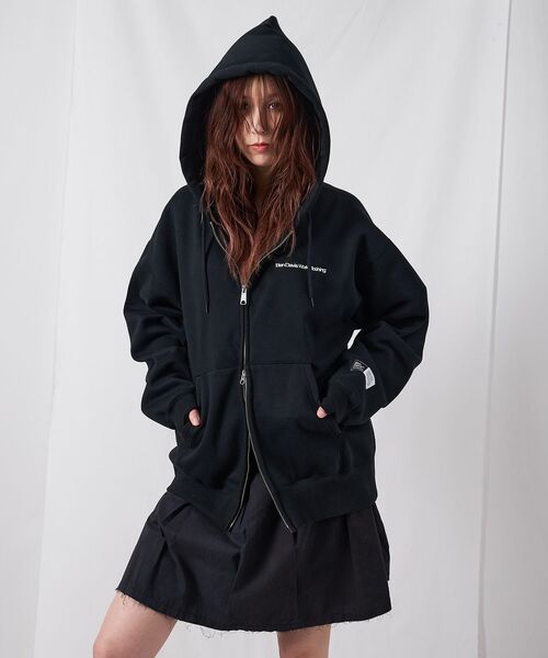 BEN DAVIS（ベンデイビス）の「【BEN DAVIS（ベンデイビス）】HEAVY SWEAT ZIP HOODIE / パーカー ジップ ワンポイント 刺繍 裏起毛（パーカー・メンズ・ブルーグレー/ブラック/バーガンディー/アッシュグレー/モカ・X-LARGE/LARGE/MEDIUM）」の12枚目の写真