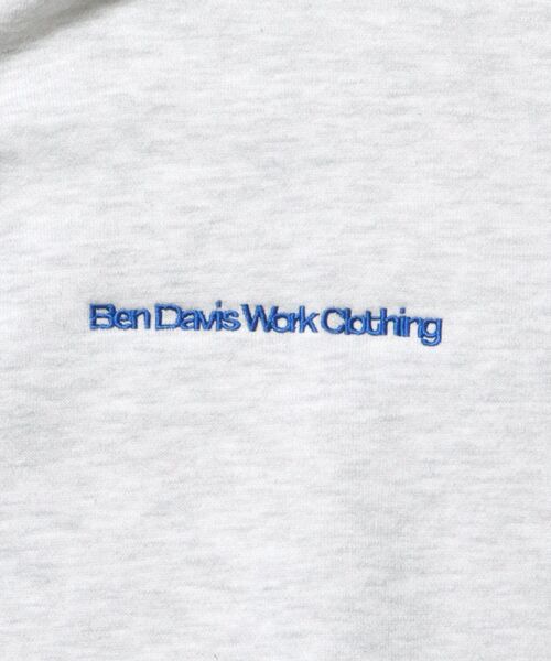BEN DAVIS（ベンデイビス）の「【BEN DAVIS（ベンデイビス）】HEAVY SWEAT ZIP HOODIE / パーカー ジップ ワンポイント 刺繍 裏起毛（パーカー・メンズ・ブルーグレー/ブラック/バーガンディー/アッシュグレー/モカ・X-LARGE/LARGE/MEDIUM）」の20枚目の写真
