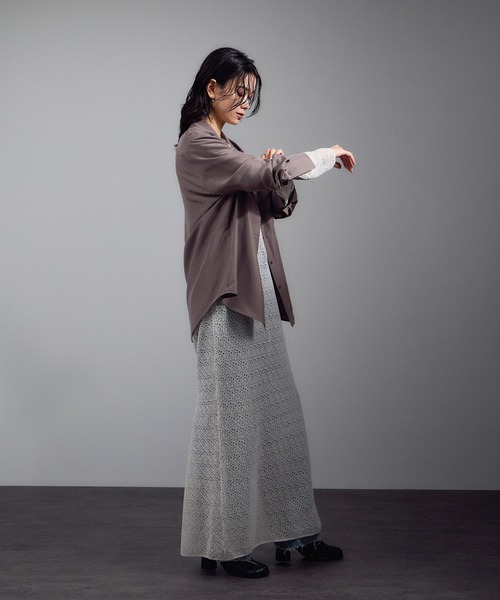 セール】レースシアーワンピース（ワンピース）｜SALON adam et rope