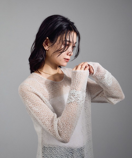 セール】レースシアーワンピース（ワンピース）｜SALON adam et rope