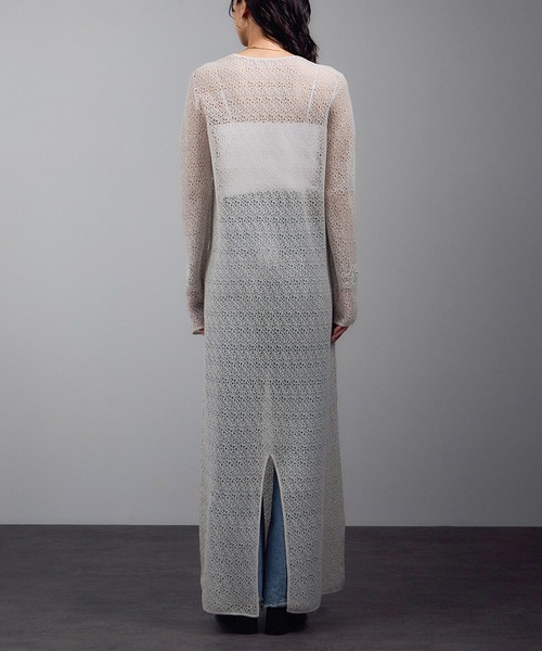 SALON adam et rope'(サロン アダム エ ロペ)の「レースシアーワンピース(ワンピース・レディース・ブラック/グレー・FREE)」の16枚目の写真