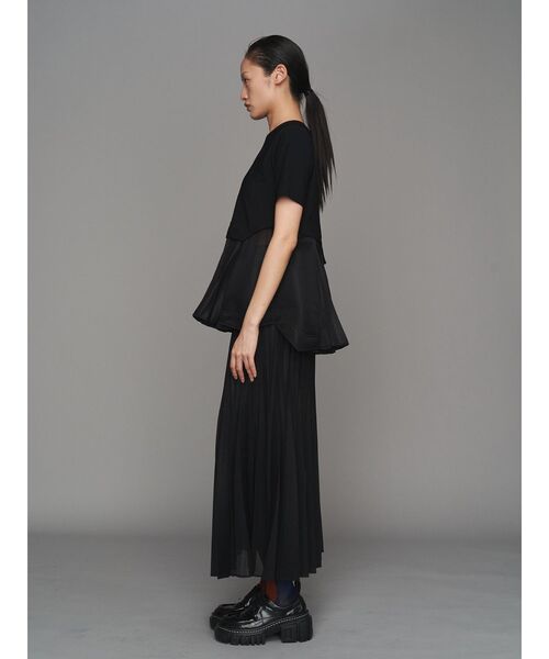 UN3D.（アンスリード）の「SHEER ORIGAMI PLEATS SK【セットアップ着用可能】 / シアーオリガミプリーツスカート（スカート・レディース・グレー/ブラック・38/36）」の13枚目の写真