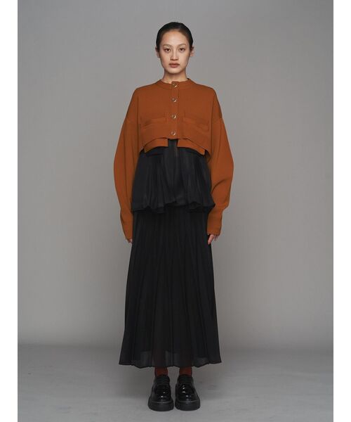 UN3D.（アンスリード）の「SHEER ORIGAMI PLEATS SK【セットアップ着用可能】 / シアーオリガミプリーツスカート（スカート・レディース・グレー/ブラック・38/36）」の15枚目の写真