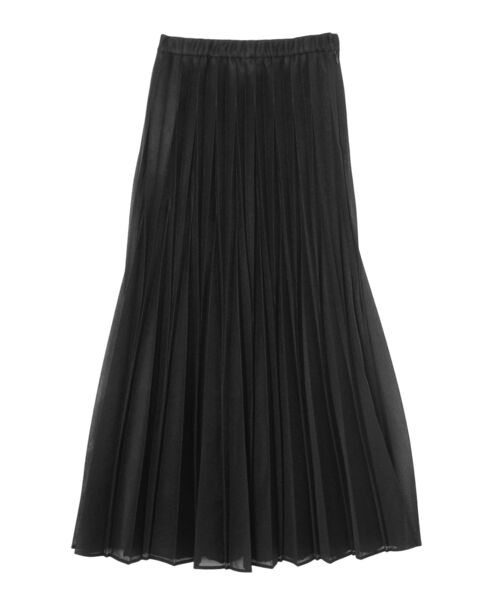 UN3D.（アンスリード）の「SHEER ORIGAMI PLEATS SK【セットアップ着用可能】 / シアーオリガミプリーツスカート（スカート・レディース・グレー/ブラック・38/36）」の3枚目の写真