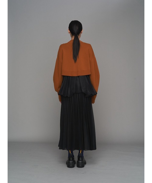 UN3D.（アンスリード）の「SHEER ORIGAMI PLEATS SK【セットアップ着用可能】 / シアーオリガミプリーツスカート（スカート・レディース・グレー/ブラック・38/36）」の7枚目の写真