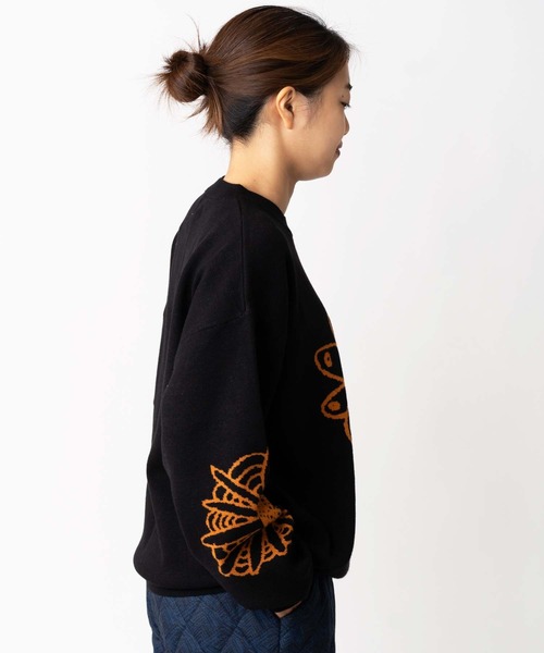 POMMEd'amour/ニット ジャガードニット PEACE FLOWER クルーネック | ジムマスター