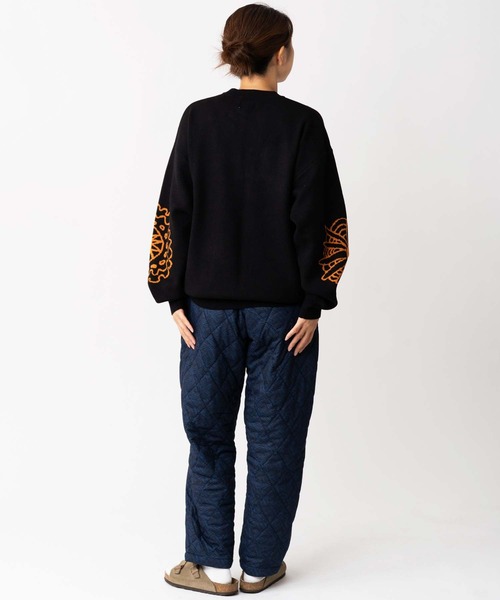 POMMEd'amour/ニット ジャガードニット PEACE FLOWER クルーネック | ジムマスター