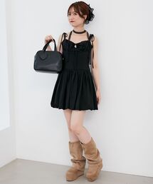 MAJESTIC LEGON | レースチョーカーセットバルーンミニワンピ(ワンピース)