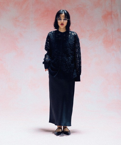 LEPSIM(レプシィム)の「ストレッチサテンスカート 497324(スカート・レディース・チャコールグレー/ブラック/ブラウン/アイボリー/カーキ・FREE/TALL)」の19枚目の写真