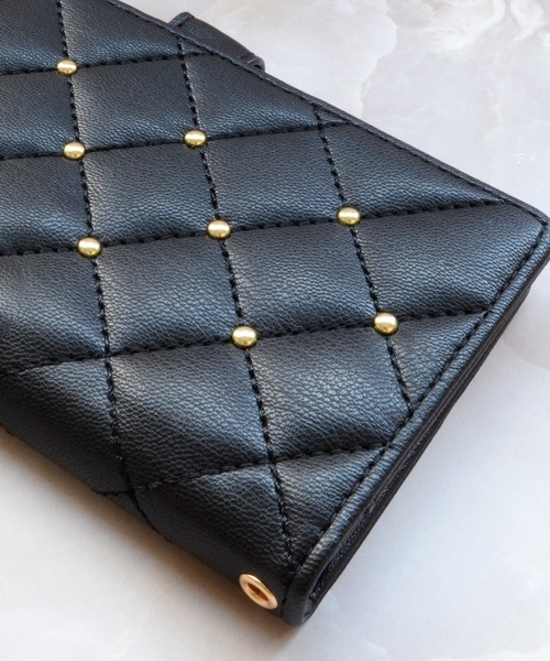 CECIL McBEE（セシルマクビー）の「マルチ手帳 セシルマクビー [マグネット式/キルティング] 手帳ケース 各機種対応（スマホケース/カバー・レディース・スモークピンク/モカ/グレー/ブラック/ベージュ・M/L）」の16枚目の写真