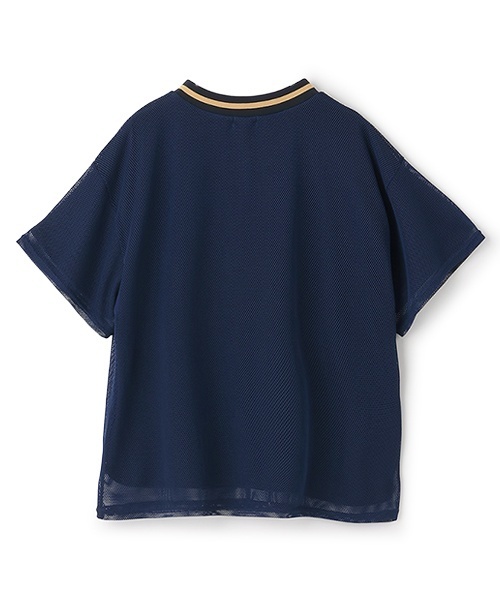 LOVETOXIC（ラブトキシック）の「【LTXC】メッシュレイヤードルーズT（Tシャツ/カットソー・キッズ・オフホワイト/ブラック/ネイビー・130cm/L:160cm/S:140cm/M:150cm）」の15枚目の写真