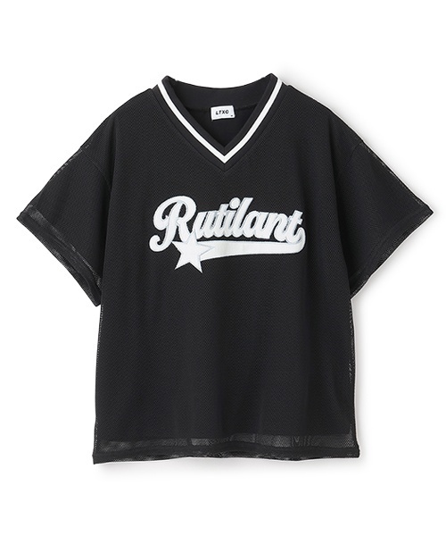 LOVETOXIC（ラブトキシック）の「【LTXC】メッシュレイヤードルーズT（Tシャツ/カットソー・キッズ・オフホワイト/ブラック/ネイビー・130cm/L:160cm/S:140cm/M:150cm）」の10枚目の写真