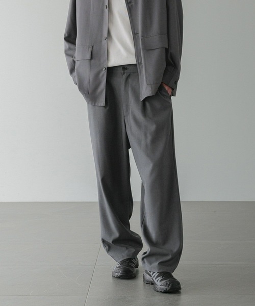 LOWRYS FARM（ローリーズファーム）の「【LFM(U)】ＴＷＩＬＬ　ＷＩＤＥＳＬＡＣＫＳ　 581663（スラックス・メンズ・グレー/ブラック/ブラウン・MEDIUM/LARGE）」の3枚目の写真