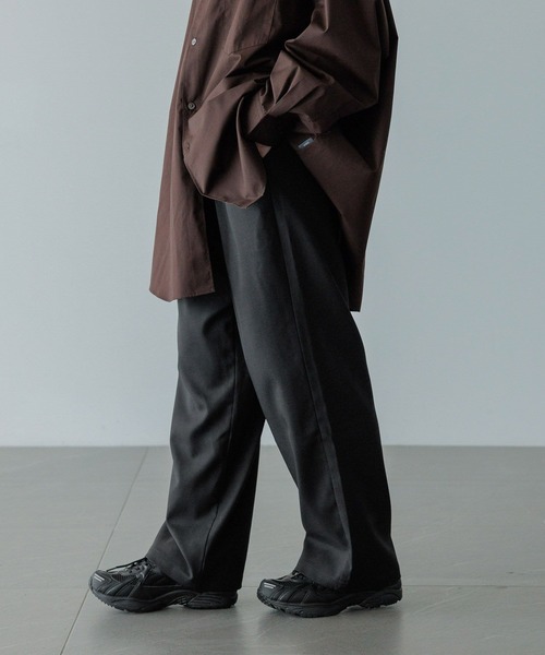 LOWRYS FARM（ローリーズファーム）の「【LFM(U)】ＴＷＩＬＬ　ＷＩＤＥＳＬＡＣＫＳ　 581663（スラックス・メンズ・グレー/ブラック/ブラウン・MEDIUM/LARGE）」の16枚目の写真