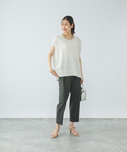 セール】Vネックベスト・カップ付きタンクセット/499691（ベスト