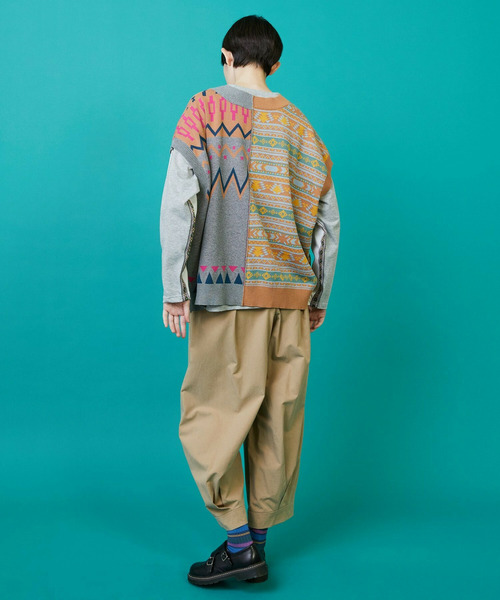 FRAPBOIS（フラボア）の「ノルディーネイティブ ベスト（ベスト・レディース・ブラック/ベージュ・1/2）」の17枚目の写真