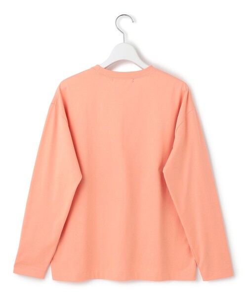 23区 L(ニジュウサンクオオキイサイズ)の「【洗える】ロゴプリント コットン Tシャツ(Tシャツ/カットソー・レディース・ホワイト系/ライトオレンジ系/グレー系・44/46)」の15枚目の写真