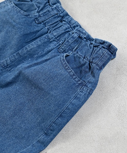 Life Support Products(ライフサポートプロダクツ)の「ハイウエストフリルデニムパンツ(デニムパンツ・キッズ・ブルー/ブラック・110/100/95/90/80/150/140/130/120)」の10枚目の写真