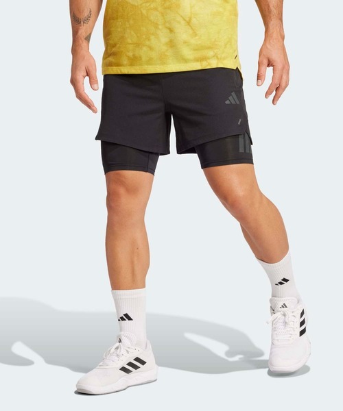 セール】2-in-1 パワー ショーツ / ハーフパンツ / アディダス adidas
