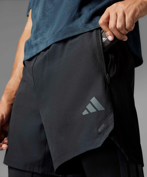 adidas（アディダス）の「2-in-1 パワー ショーツ / ハーフパンツ / アディダス adidas（その他パンツ・メンズ・ブラック・LARGE/MEDIUM/X-LARGE/SMALL/3XL/XX-LARGE）」の4枚目の写真