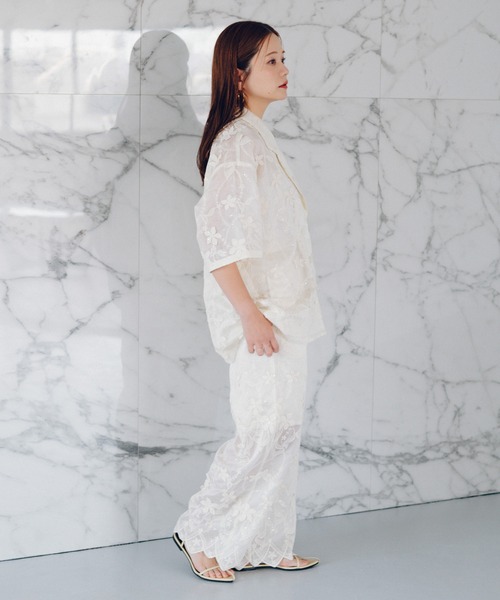 URBAN RESEARCH Sonny Label（アーバンリサーチサニーレーベル）の「NaokoTakayamaスパンコールシャツジャケット（その他アウター・レディース・オフホワイト・FREE）」の10枚目の写真