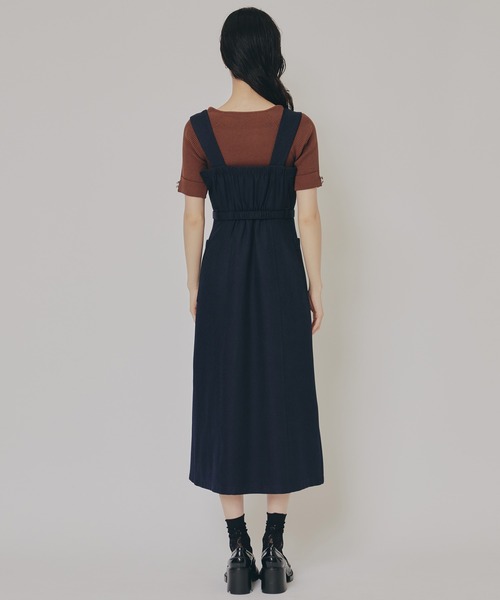 ワンピース yilon DOLCE CHECK OP navy yilon dolce check op ネイビー - メルカリ