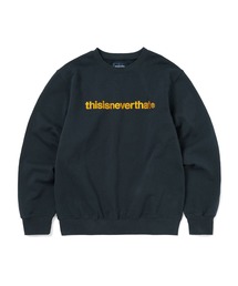thisisneverthat スウェット 刺繍 ネイビー thisisneverthat ネバザ トレーナー スウェット 刺繍ロゴ 長袖