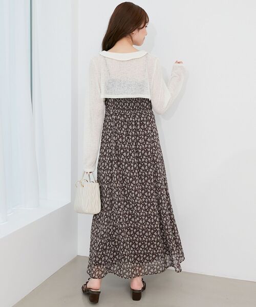 MAJESTIC LEGON(マジェスティックレゴン)の「ショートボレロセットキャミワンピース(ワンピース・レディース・ホワイト系その他2/ブラウン系その他2/ブラック系その他・SMALL/MEDIUM)」の13枚目の写真