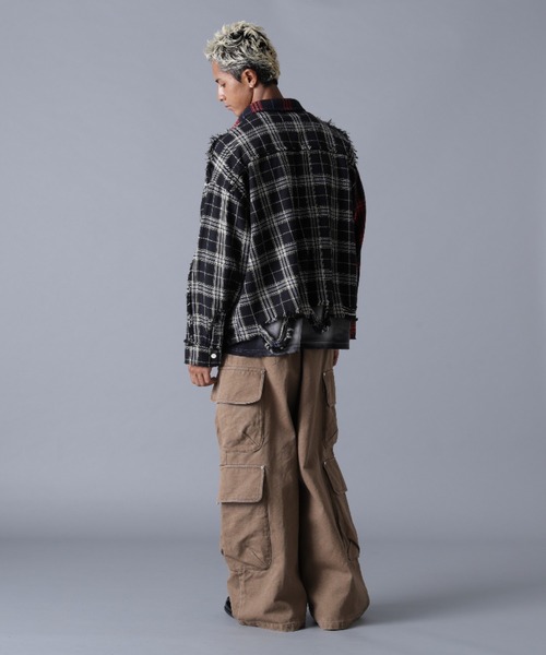 DANKE SCHON(ダンケシェーン)の「DankeSchon/ダンケシェーン/FLANNEL SHIRTS(シャツ/ブラウス・メンズ・ネイビー/ベージュ/ブラック・L/M)」の11枚目の写真