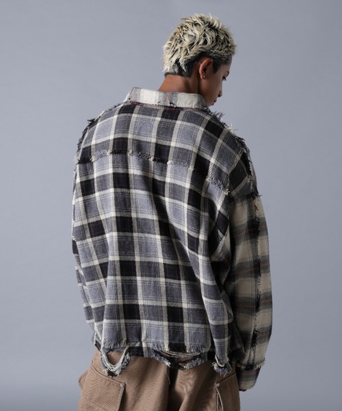 DANKE SCHON(ダンケシェーン)の「DankeSchon/ダンケシェーン/FLANNEL SHIRTS(シャツ/ブラウス・メンズ・ネイビー/ベージュ/ブラック・L/M)」の15枚目の写真