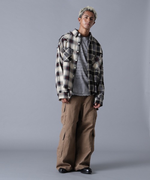 DANKE SCHON(ダンケシェーン)の「DankeSchon/ダンケシェーン/FLANNEL SHIRTS(シャツ/ブラウス・メンズ・ネイビー/ベージュ/ブラック・L/M)」の17枚目の写真