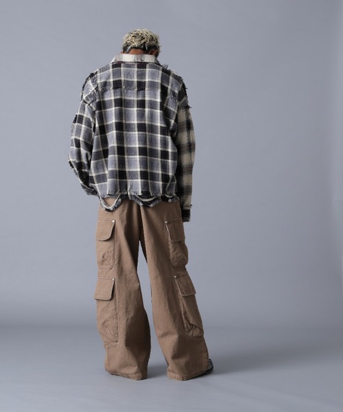 DANKE SCHON(ダンケシェーン)の「DankeSchon/ダンケシェーン/FLANNEL SHIRTS(シャツ/ブラウス・メンズ・ネイビー/ベージュ/ブラック・L/M)」の19枚目の写真