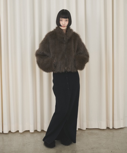 AIC. ボリュームファースタンドショートブルゾン ボリュームファースタンドショートブルゾン（ブルゾン）｜AIC