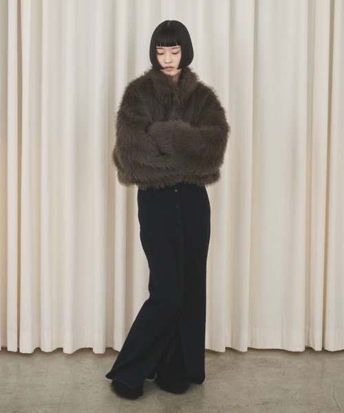 ボリュームファースタンドショートブルゾン(ブルゾン)|AIC ボリュームファースタンドショートブルゾン(ブルゾン)|AIC