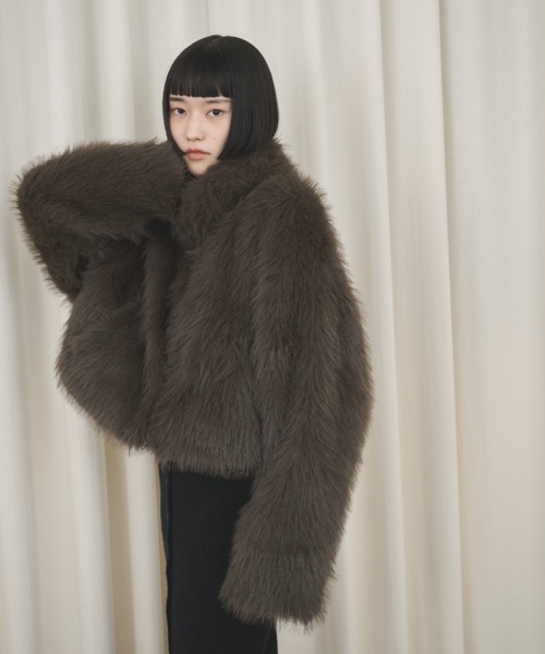 AIC.（エーアイシー）の「ボリュームファースタンドショートブルゾン（ブルゾン・レディース・その他2/その他1/その他3・FREE）」の8枚目の写真