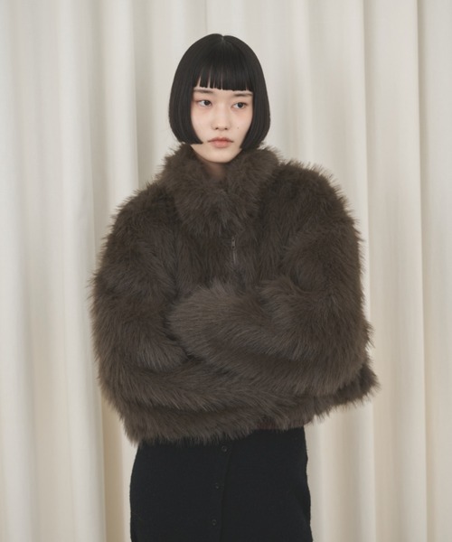 AIC.（エーアイシー）の「ボリュームファースタンドショートブルゾン（ブルゾン・レディース・その他2/その他1/その他3・FREE）」の12枚目の写真