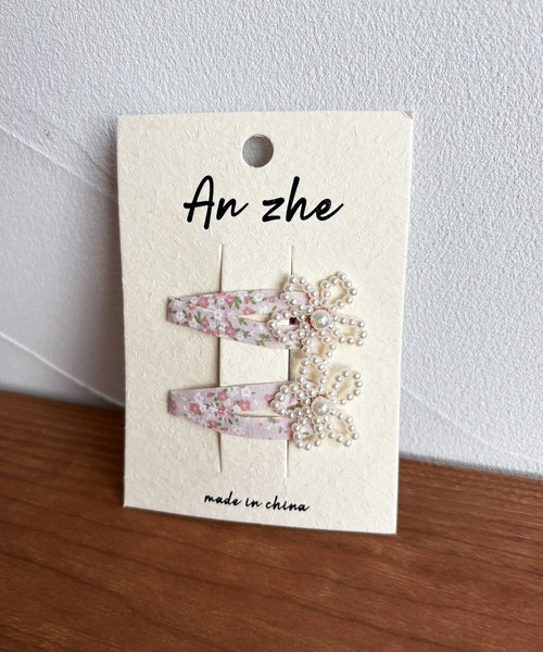 kutir（クティール）の「kutirlune／【2SET】花柄×パールヘアピン（ヘアピン・レディース・ブルー/パープル/ピンク・FREE）」の8枚目の写真