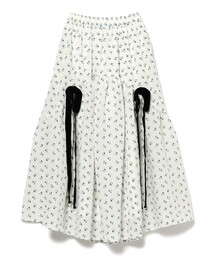 CAROLINA GLASER | フラワー サイドリボン スカート(スカート)