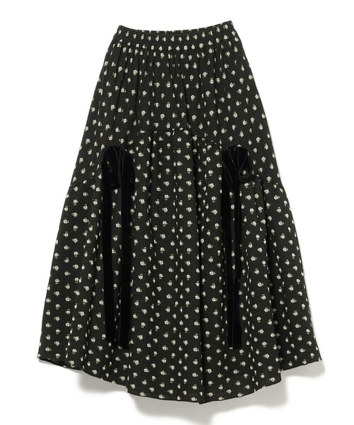 CAROLINA GLASER（カロリナ グレイサー）の「フラワー サイドリボン スカート（スカート・レディース・ホワイト/ブラック・MEDIUM/SMALL）」の12枚目の写真