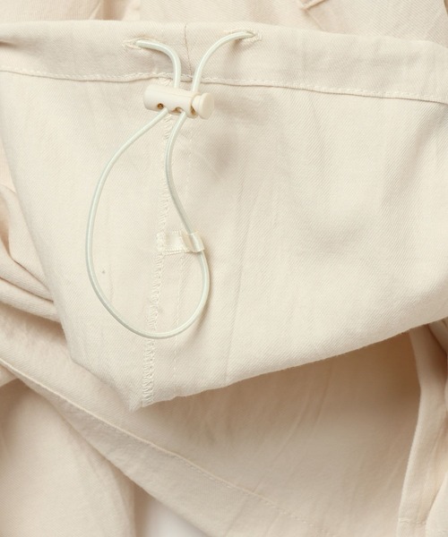 BAYFLOW（ベイフロー）の「[夏から秋口の羽織りに]シャツパーカー（シャツ/ブラウス・レディース・オフホワイト/チャコール/テラコッタ・FREE）」の14枚目の写真