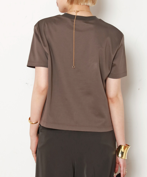 AP STUDIO(エーピーストゥディオ)の「追加 コンパクトTシャツ(Tシャツ/カットソー・レディース・ホワイト/ネイビー/ブラウン・FREE)」の16枚目の写真