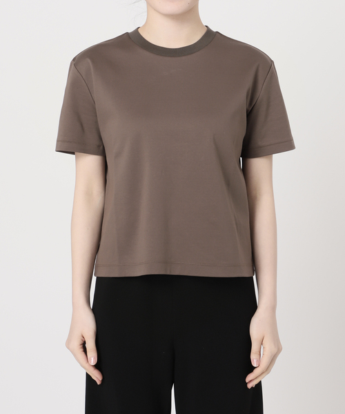 AP STUDIO(エーピーストゥディオ)の「追加 コンパクトTシャツ(Tシャツ/カットソー・レディース・ホワイト/ネイビー/ブラウン・FREE)」の5枚目の写真